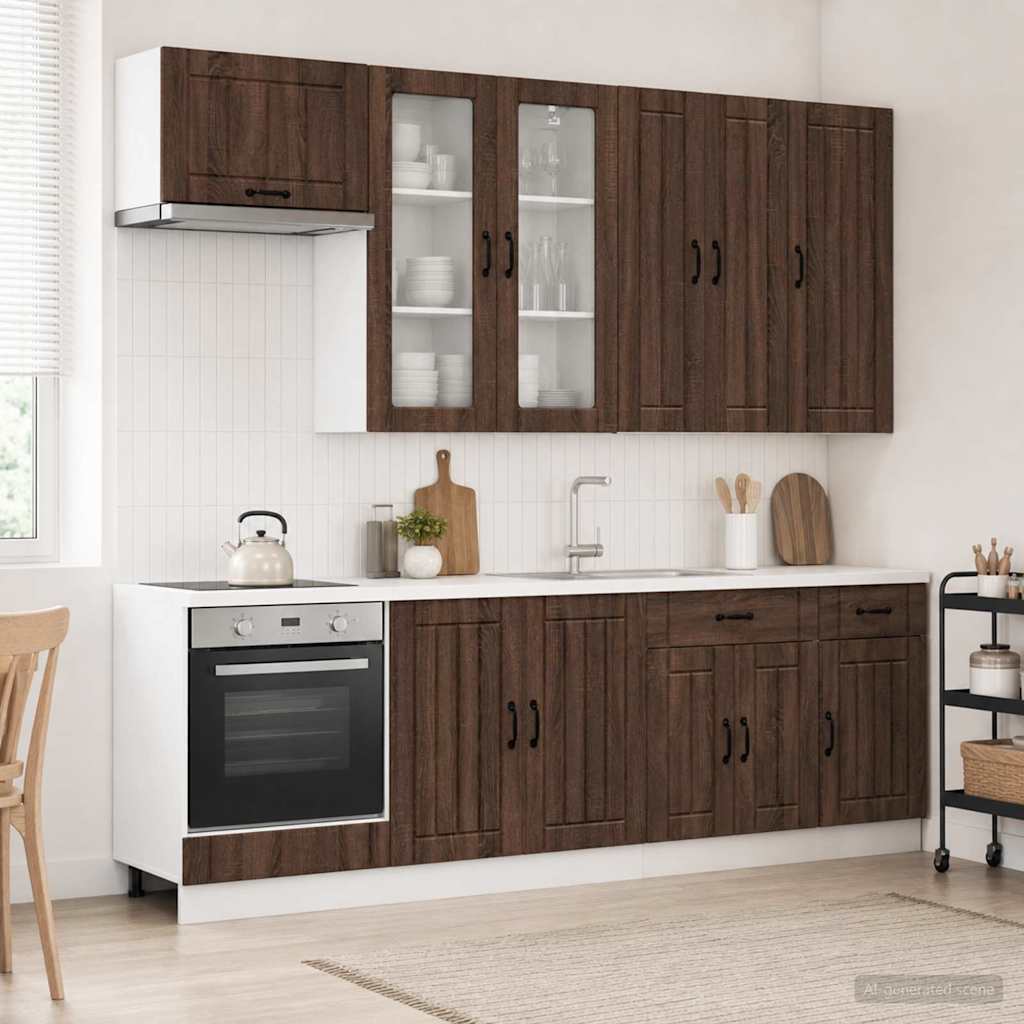 Kücheneinheit Lucca 8 Pcs Holzwerkstoff