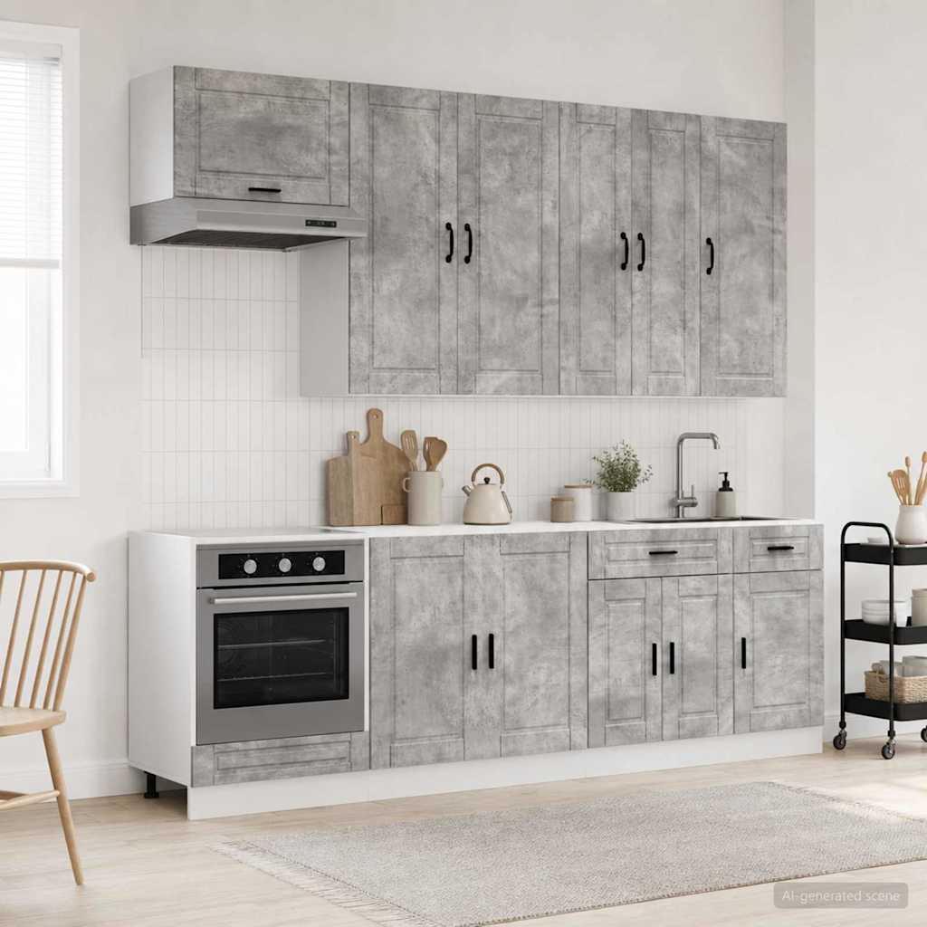 Kücheneinheit Porto 8 Pcs Holzwerkstoff