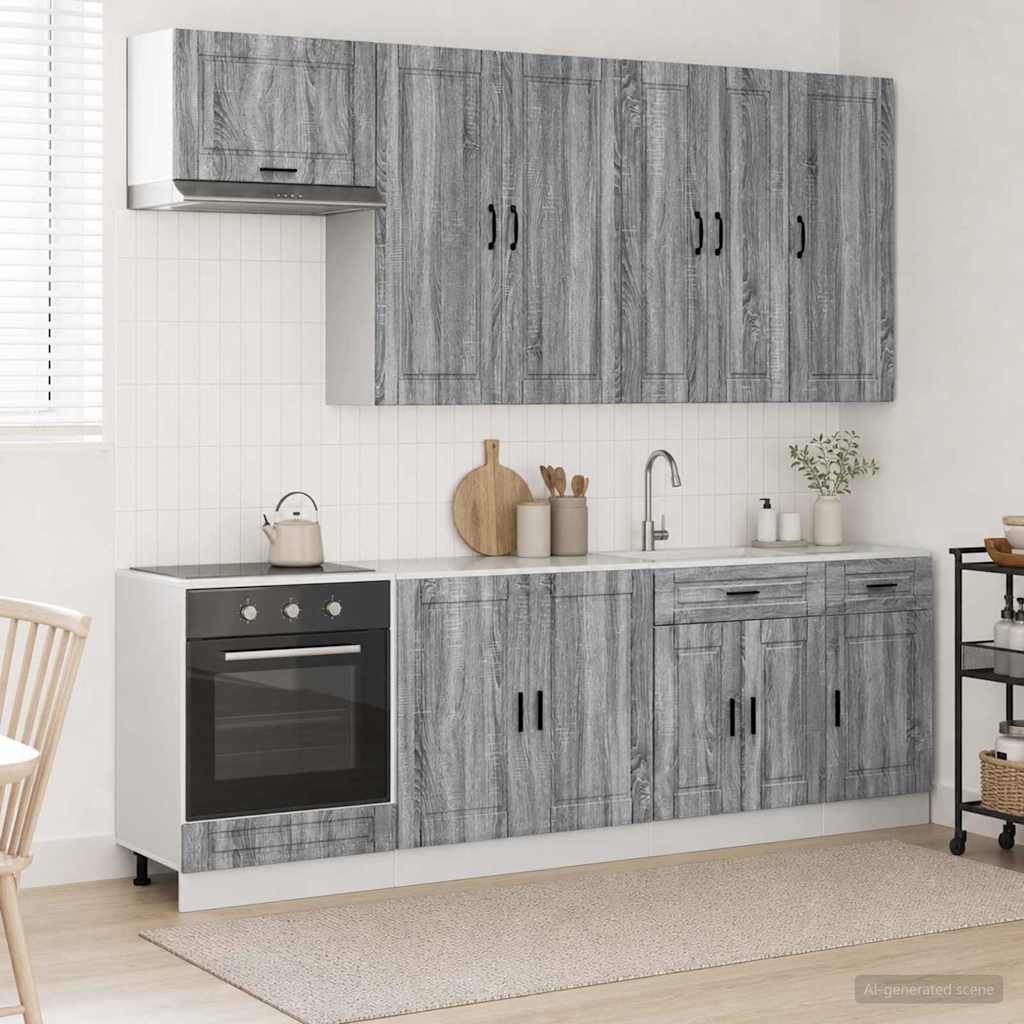 Kücheneinheit Porto 8 Pcs Holzwerkstoff
