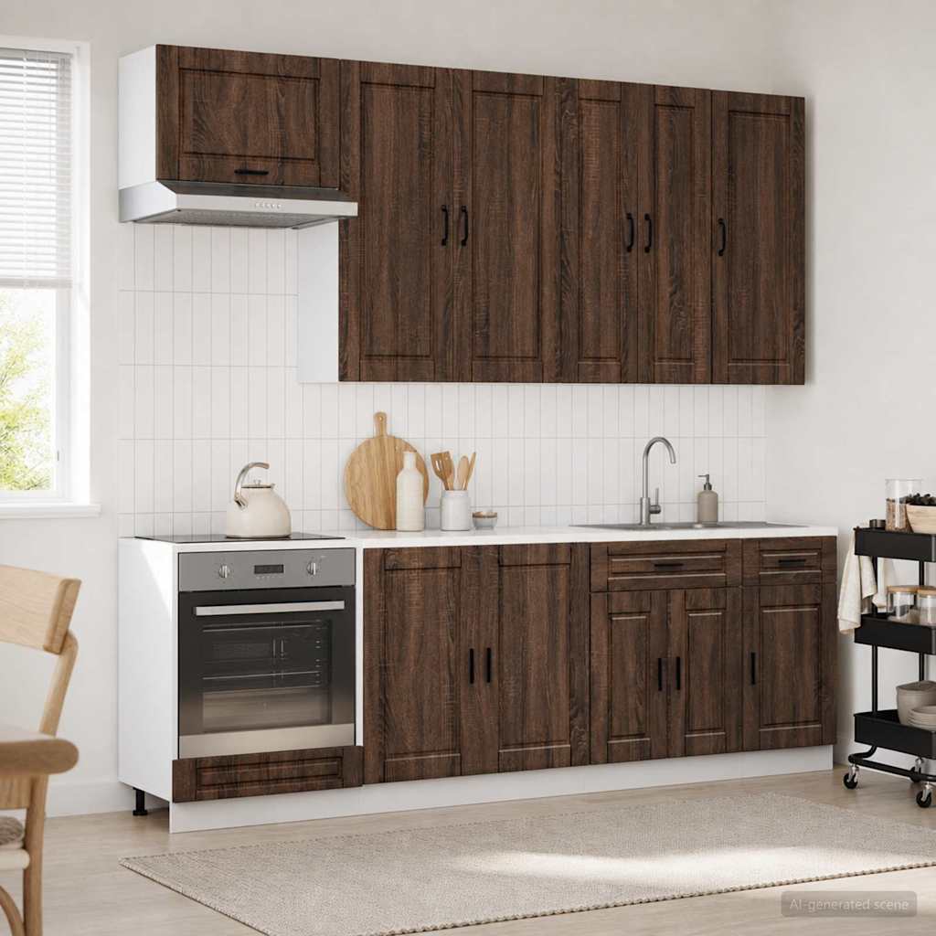 Kücheneinheit Porto 8 Pcs Holzwerkstoff