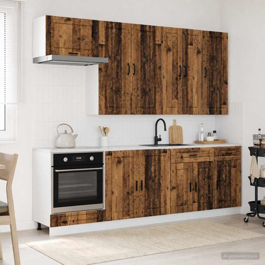 Kücheneinheit Porto 8 Pcs Holzwerkstoff