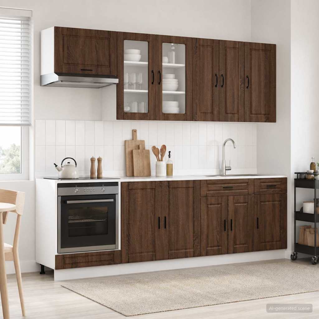 Kücheneinheit Porto 8 Pcs Holzwerkstoff