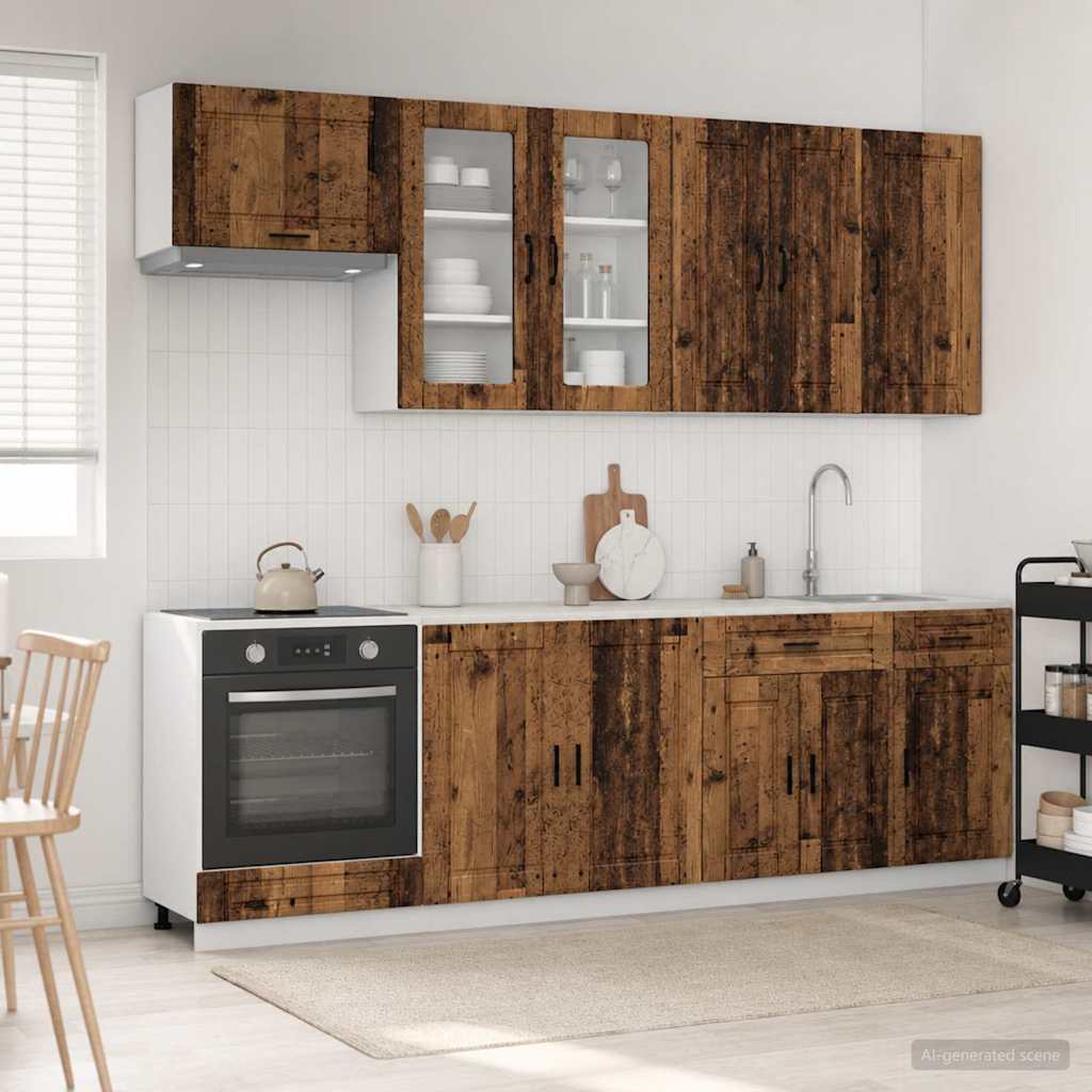 Kücheneinheit Porto 8 Pcs Holzwerkstoff