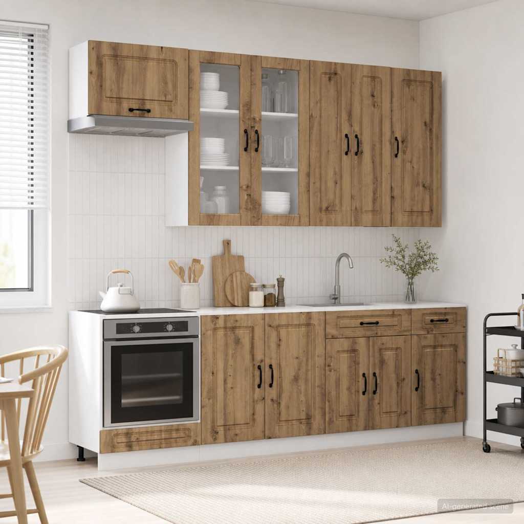 Kücheneinheit Kalmar 8 Pcs Holzwerkstoff