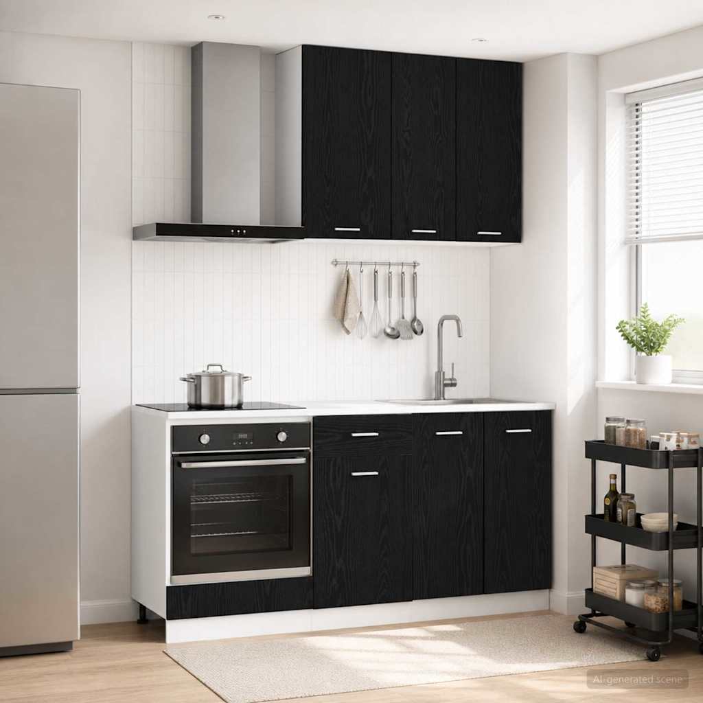 Kücheneinheit Lyon 5 Pcs Holzwerkstoff