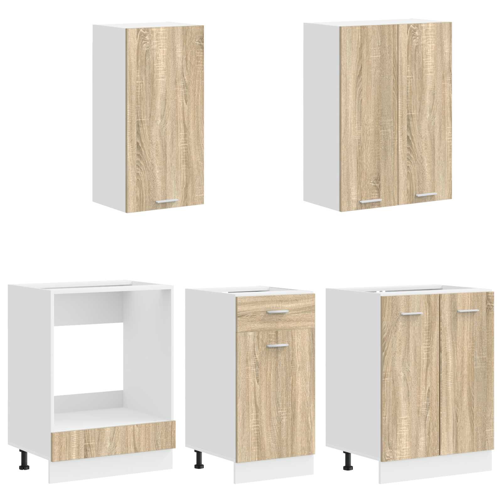 Kücheneinheit Lyon 5 Pcs Holzwerkstoff