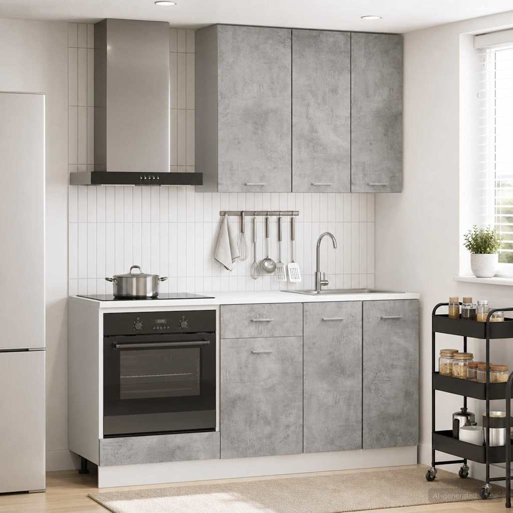 Kücheneinheit Lyon 5 Pcs Holzwerkstoff