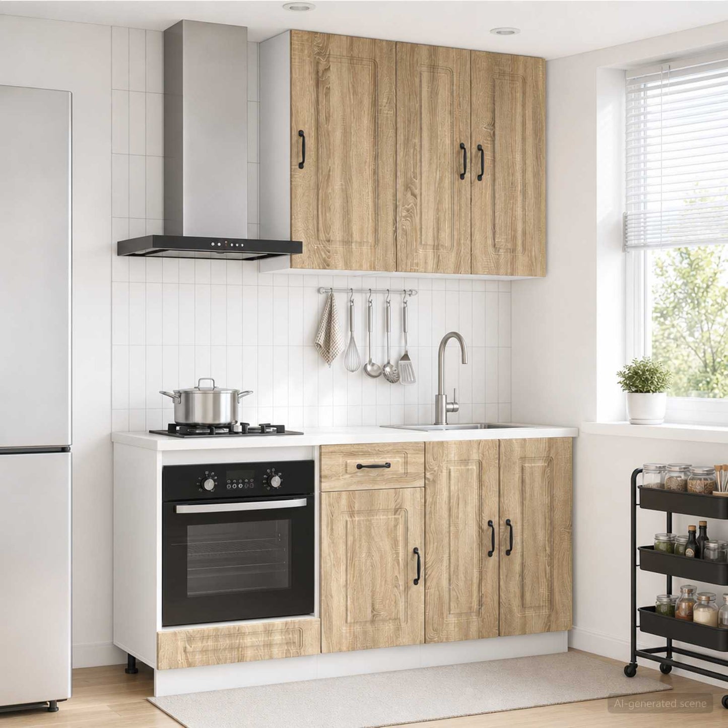 Kücheneinheit Kalmar 5 Pcs Holzwerkstoff