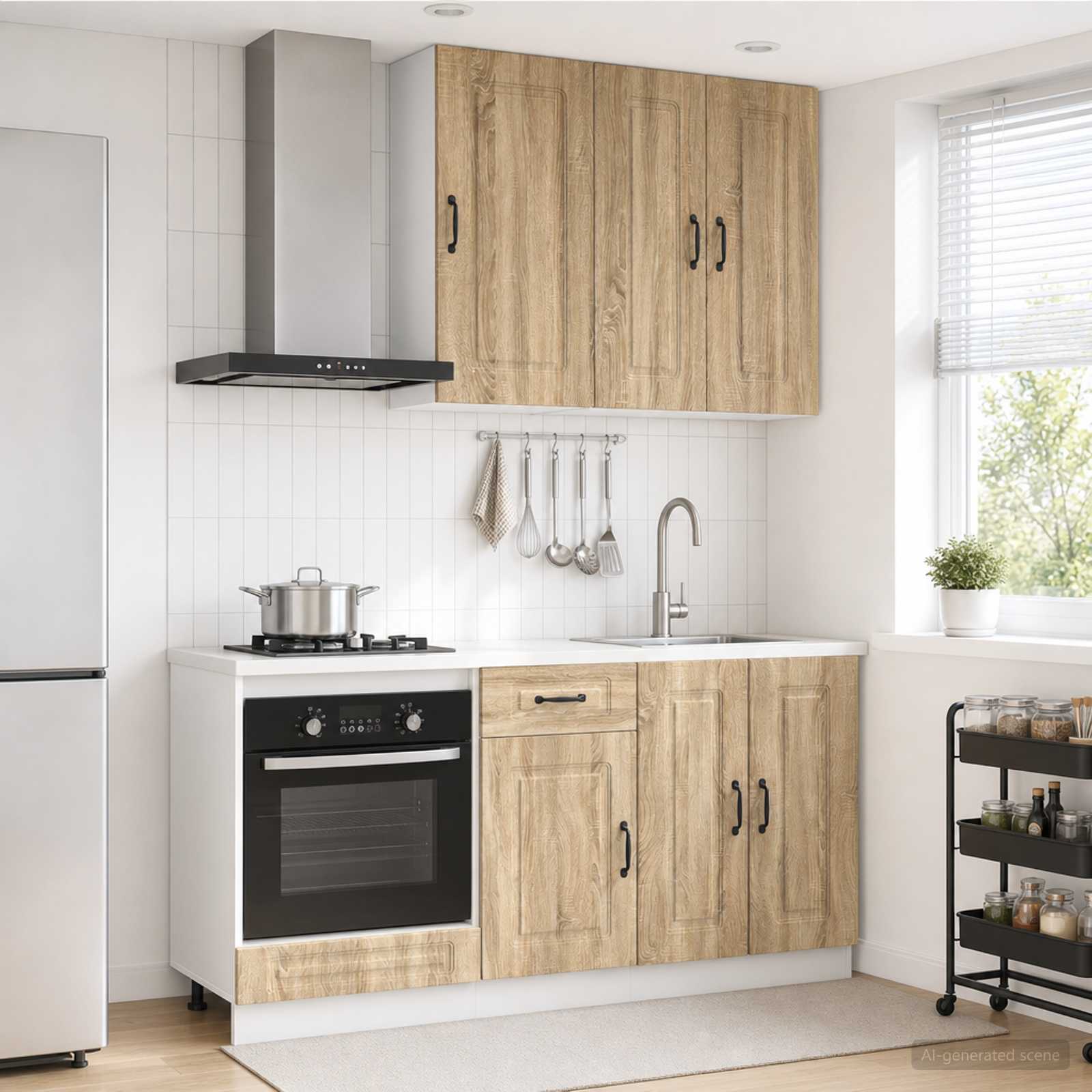 Kücheneinheit Kalmar 5 Pcs Holzwerkstoff
