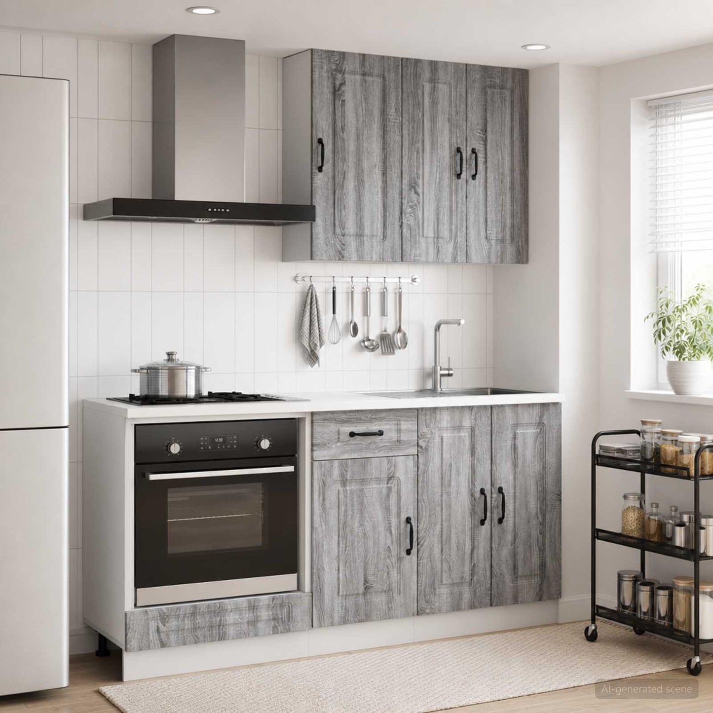 Kücheneinheit Kalmar 5 Pcs Holzwerkstoff