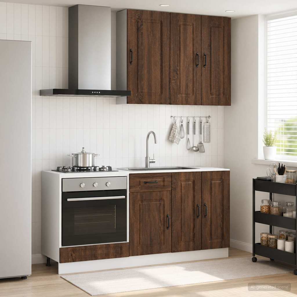 Kücheneinheit Kalmar 5 Pcs Holzwerkstoff