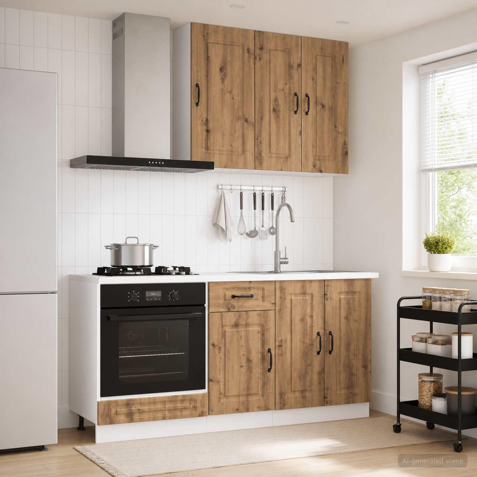 Kücheneinheit Kalmar 5 Pcs Holzwerkstoff