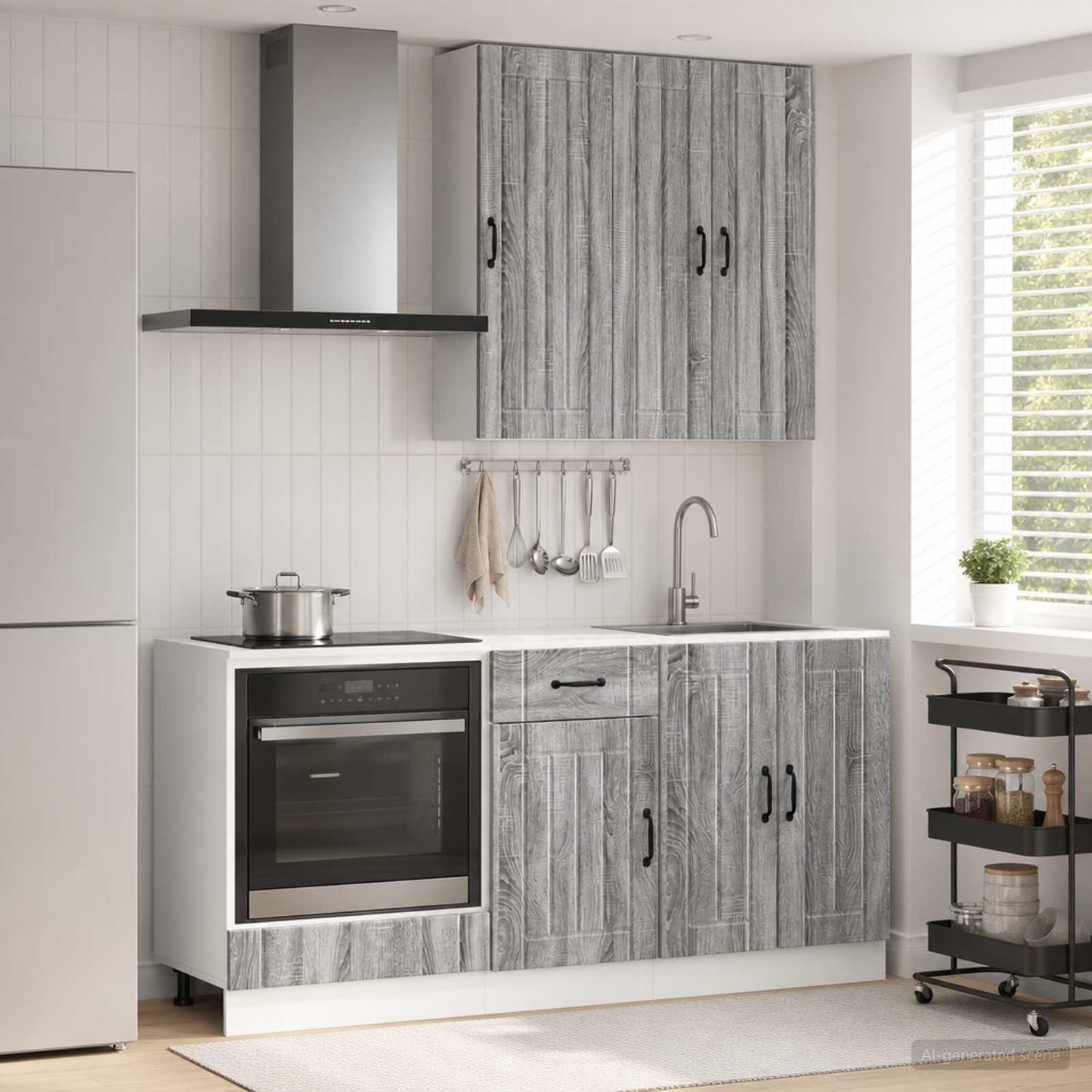 Kücheneinheit Lucca 5 Pcs Holzwerkstoff