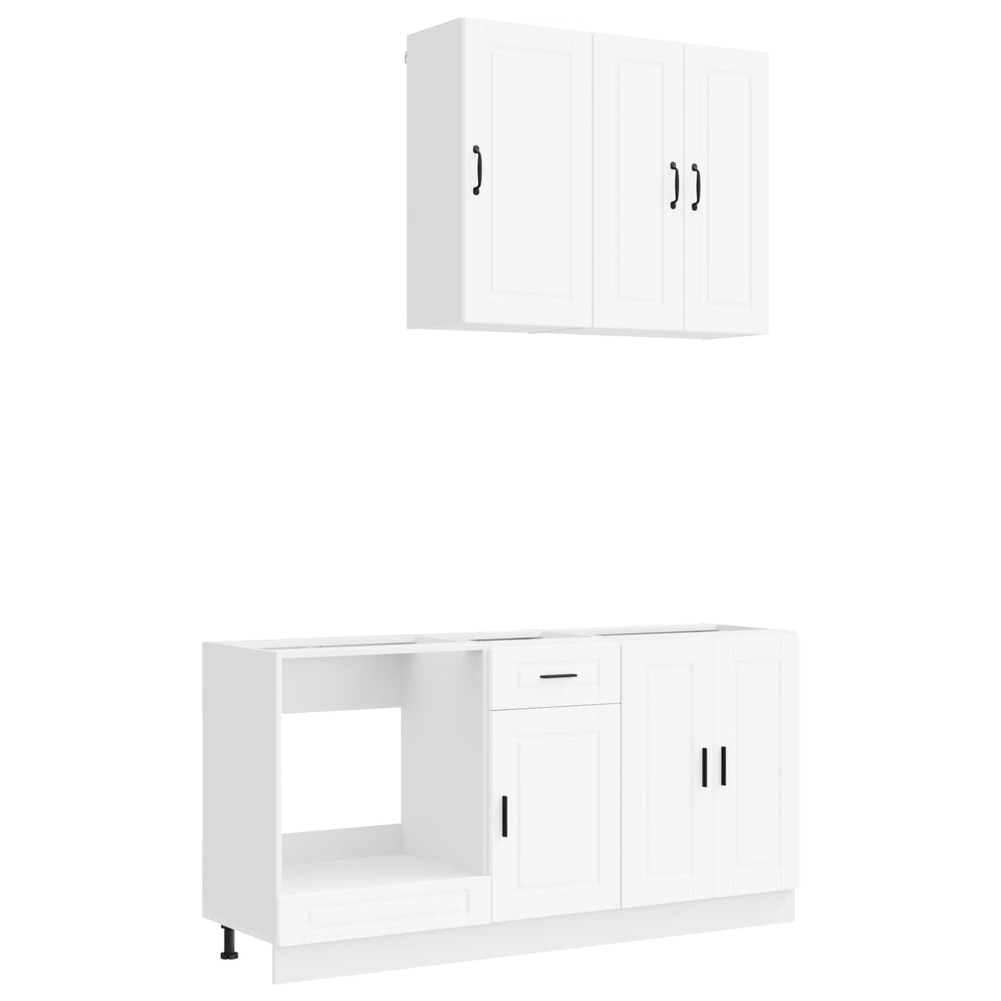 Kücheneinheit Porto 5 Pcs Weiß Holzwerkstoff