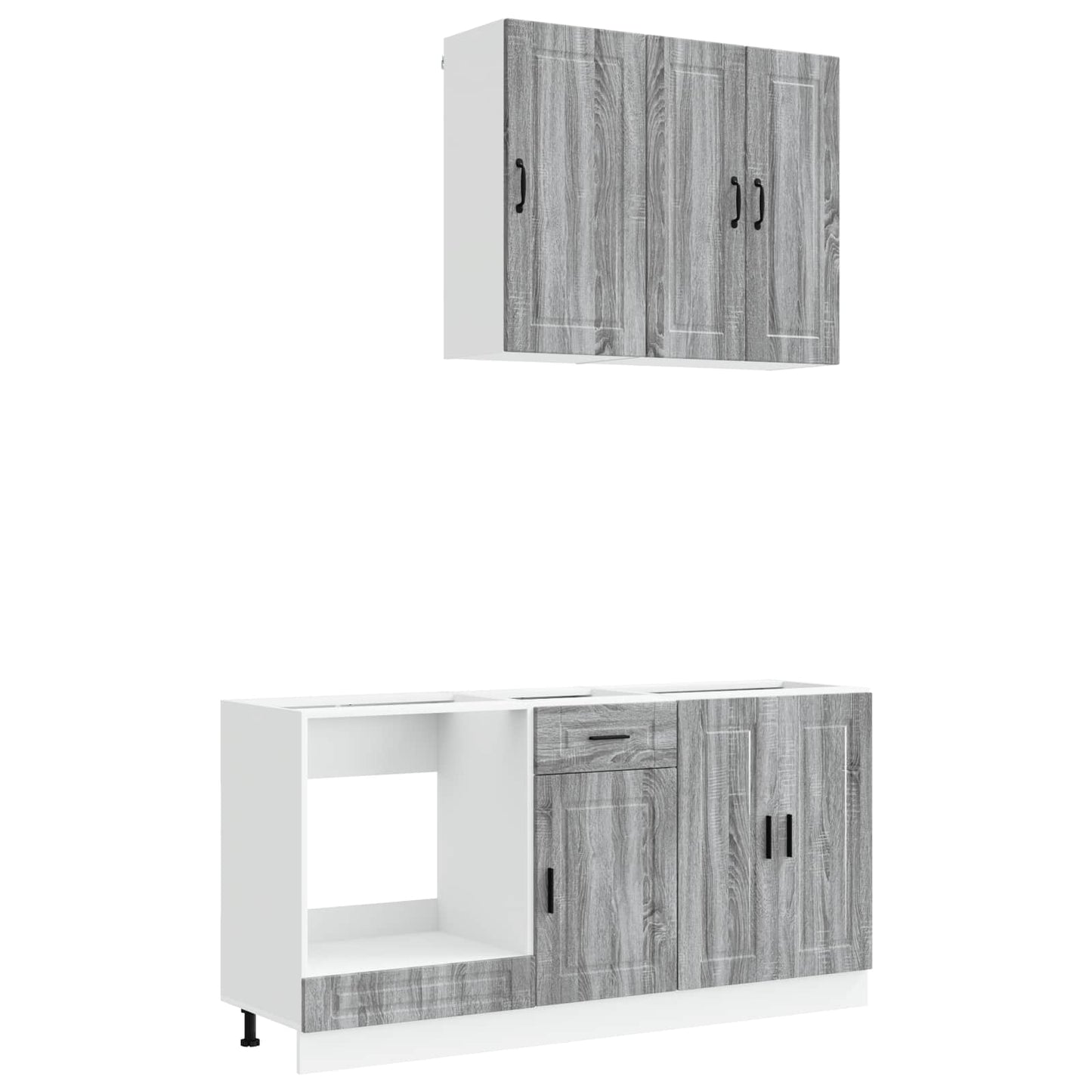 Kücheneinheit Porto 5 Pcs Grau Sonoma Holzwerkstoff