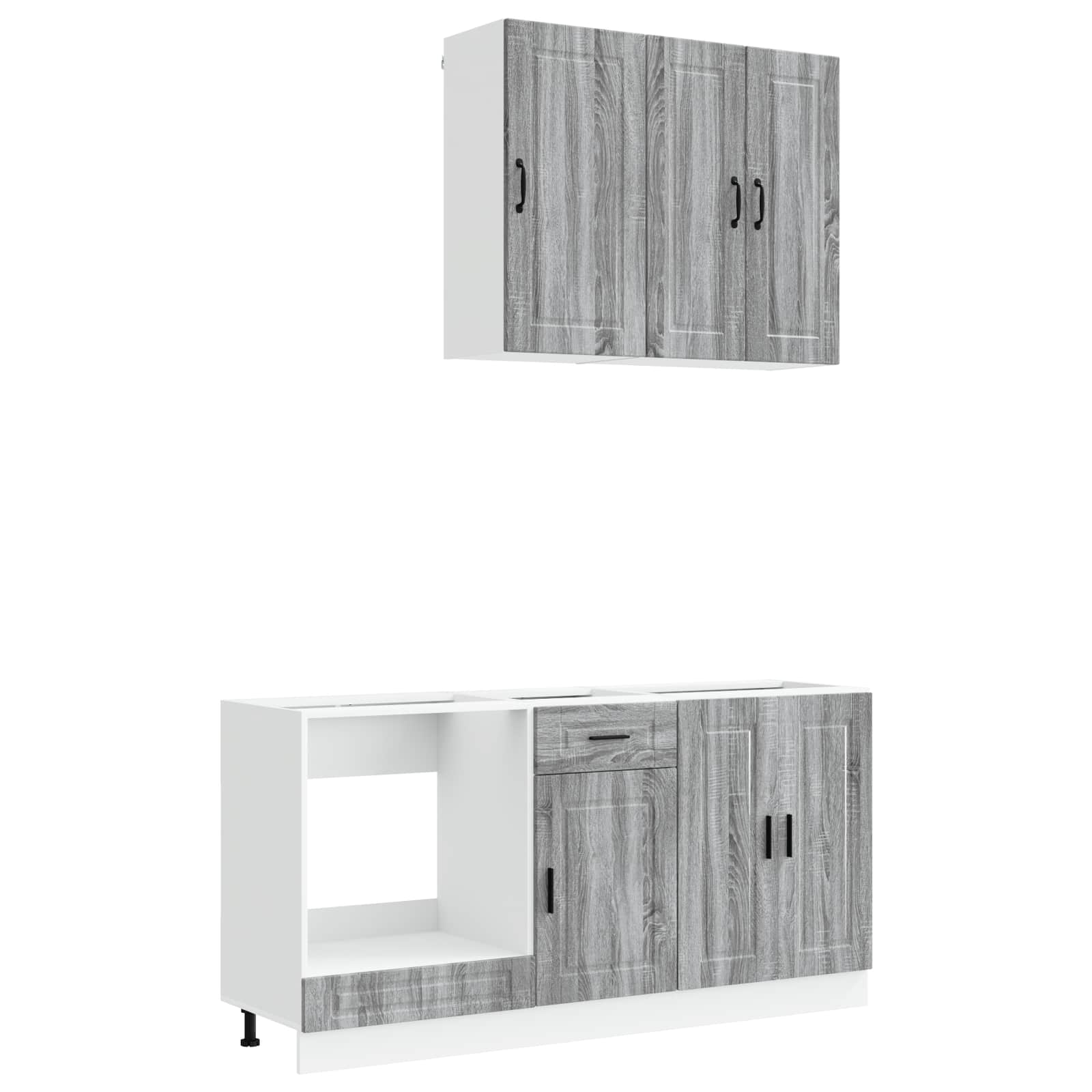 Kücheneinheit Porto 5 Pcs Grau Sonoma Holzwerkstoff