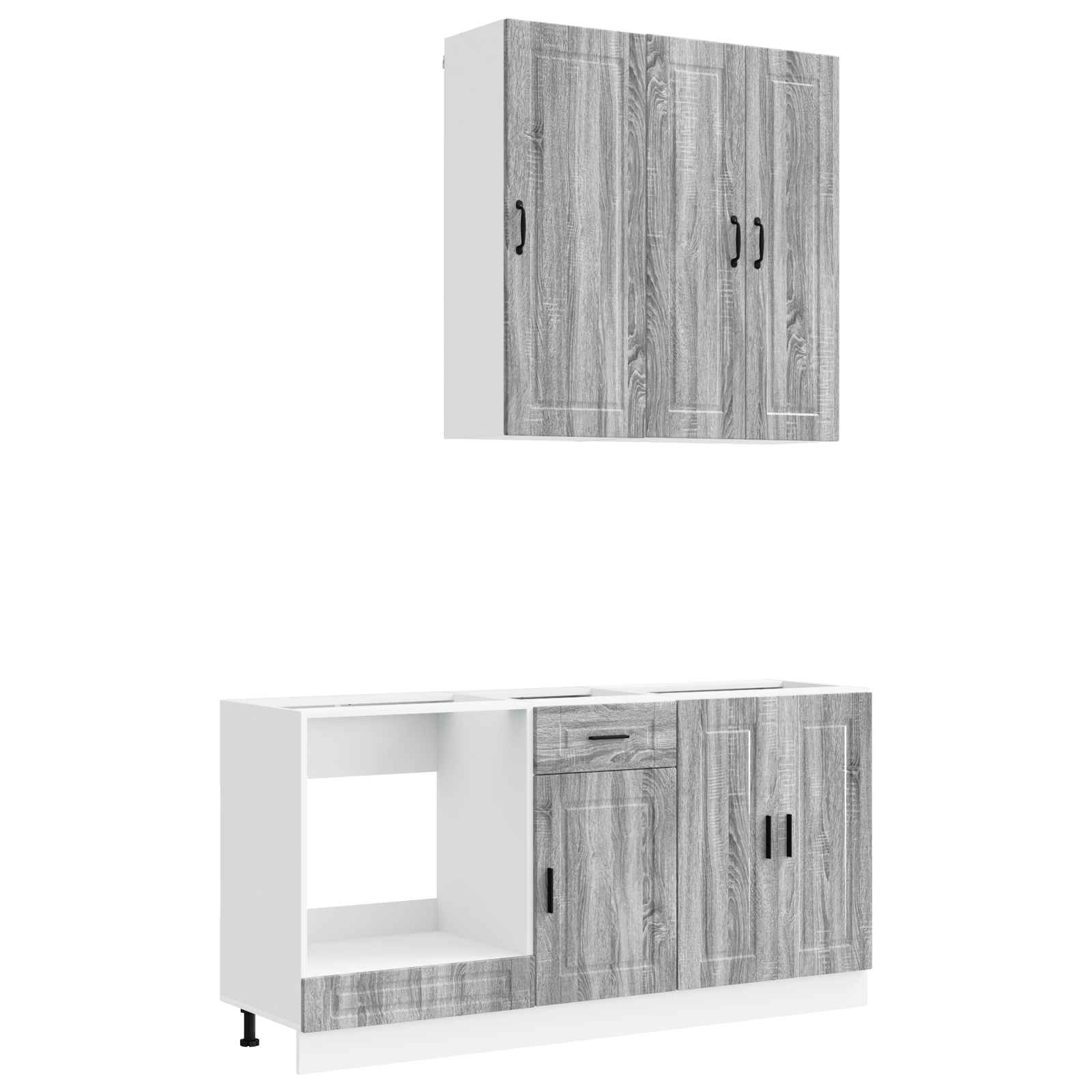 Kücheneinheit Porto 5 Pcs Grau Sonoma Holzwerkstoff
