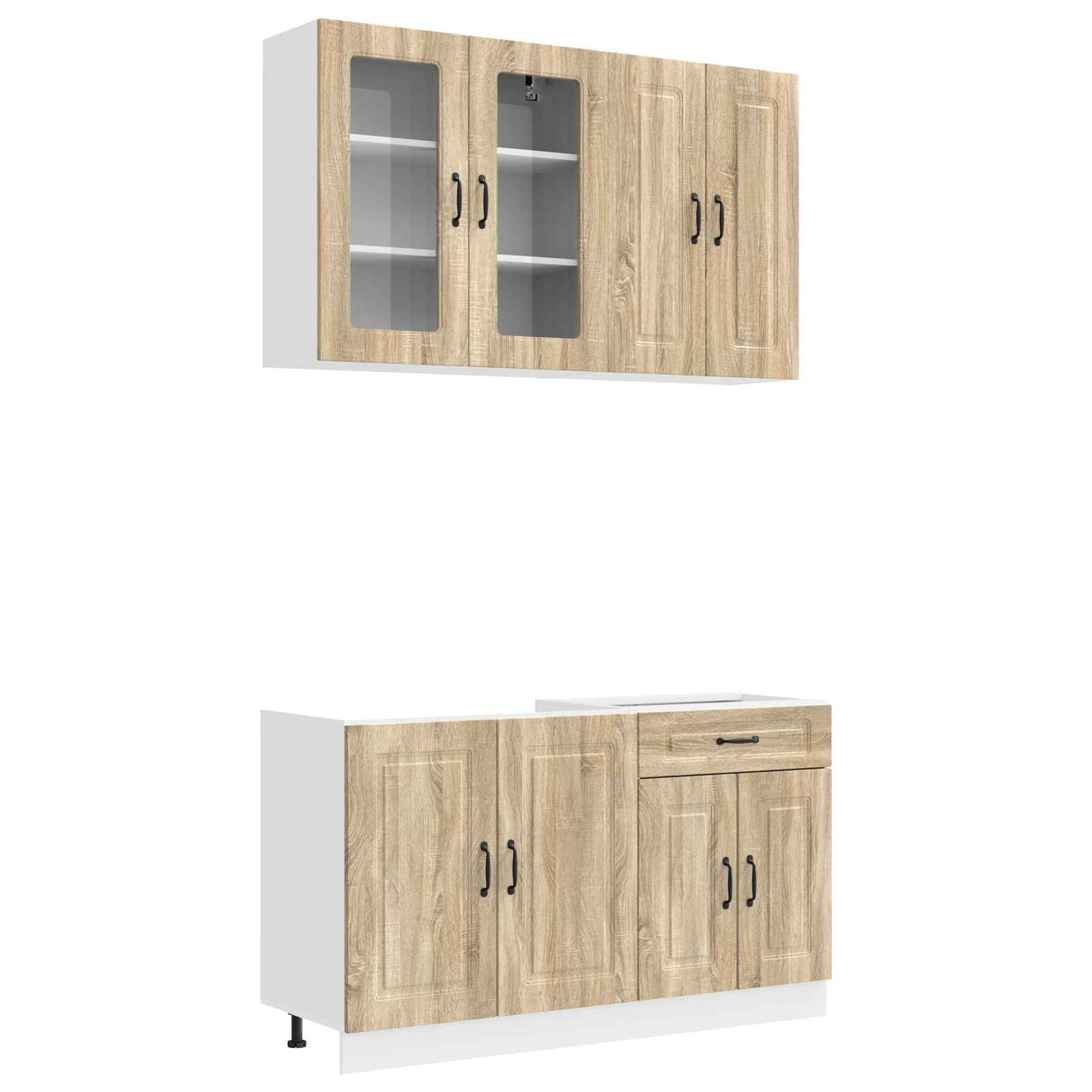 Kücheneinheit Kalmar 4 Pcs Sonoma-Eiche Holzwerkstoff