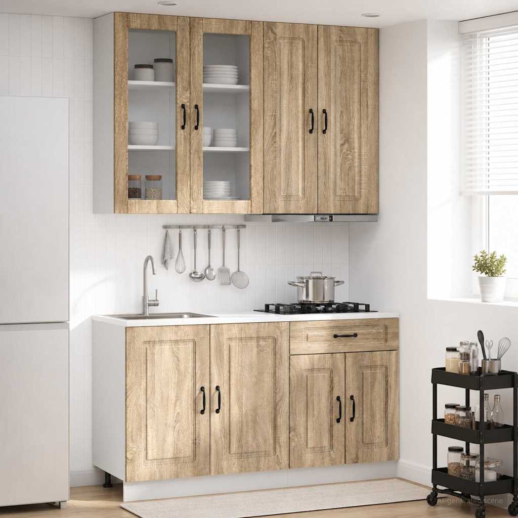 Kücheneinheit Kalmar 4 Pcs Sonoma-Eiche Holzwerkstoff