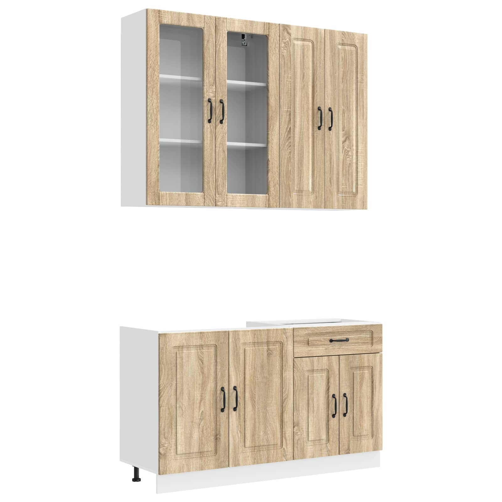 Kücheneinheit Kalmar 4 Pcs Sonoma-Eiche Holzwerkstoff
