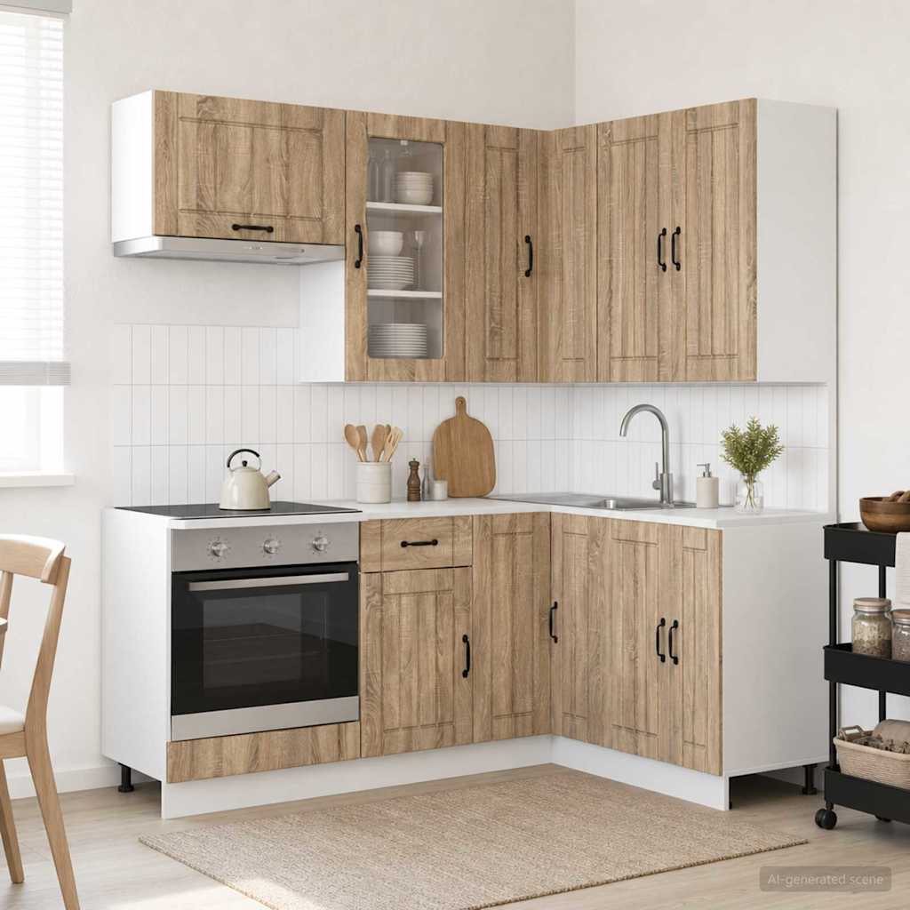 Kücheneinheit Lucca 8 Pcs Holzwerkstoff