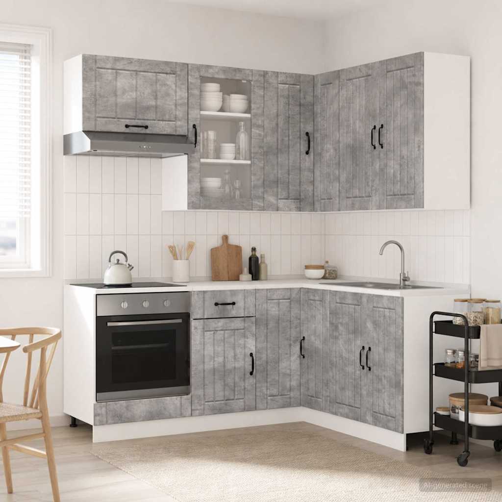 Kücheneinheit Lucca 8 Pcs Holzwerkstoff
