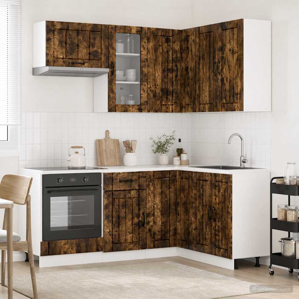 Kücheneinheit Lucca 8 Pcs Holzwerkstoff