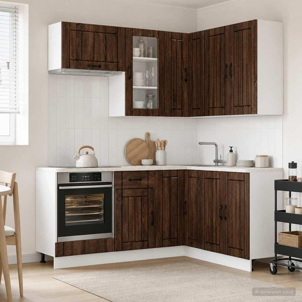 Kücheneinheit Lucca 8 Pcs Holzwerkstoff