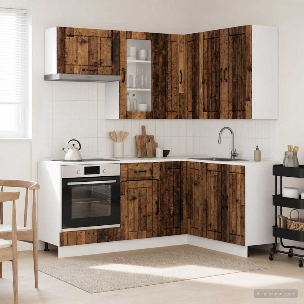 Kücheneinheit Lucca 8 Pcs Holzwerkstoff