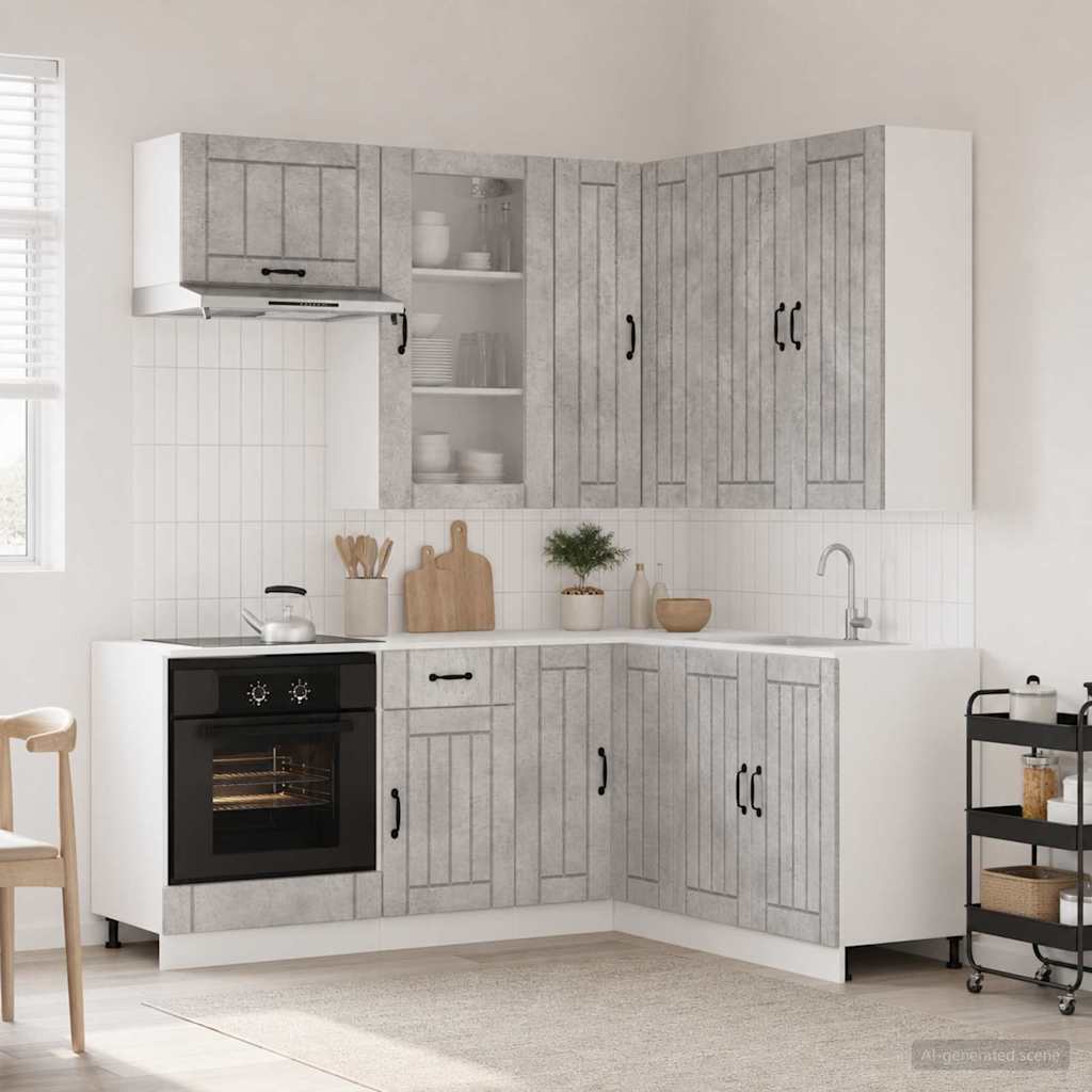 Kücheneinheit Lucca 8 Pcs Holzwerkstoff