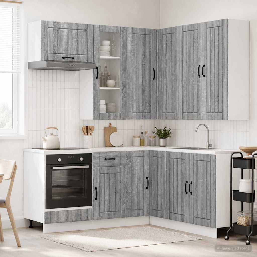 Kücheneinheit Lucca 8 Pcs Holzwerkstoff