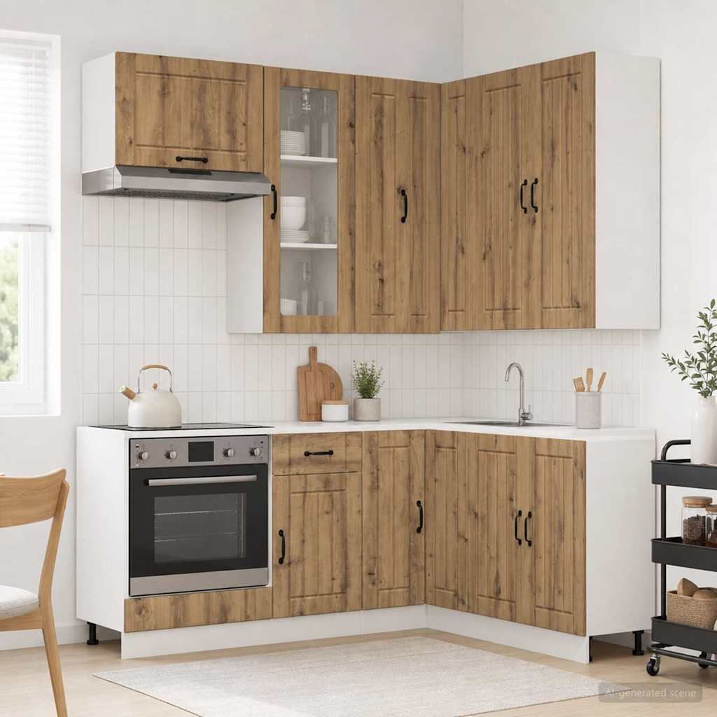 Kücheneinheit Lucca 8 Pcs Holzwerkstoff