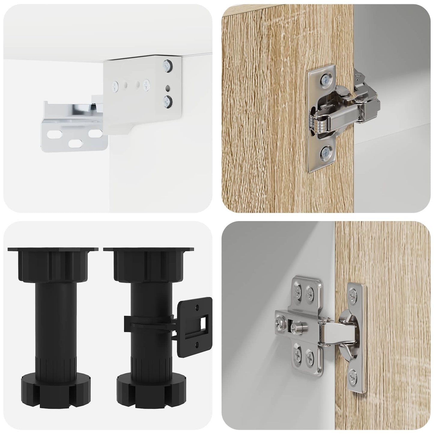 Kücheneinheit Lyon 8 Pcs Holzwerkstoff