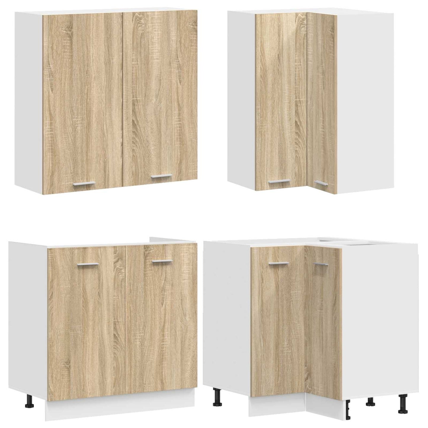 Kücheneinheit Lyon 8 Pcs Holzwerkstoff