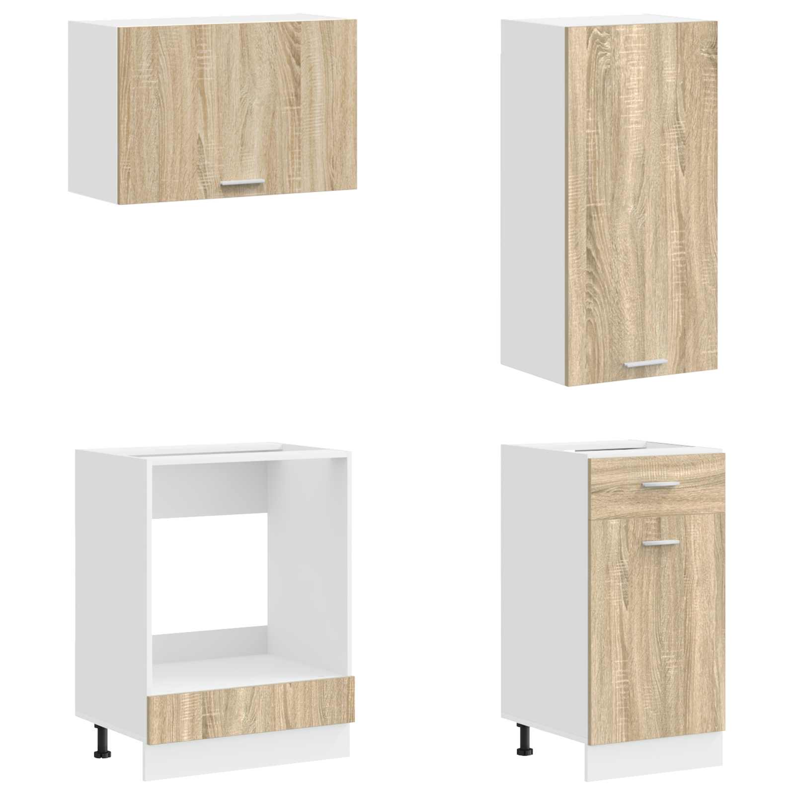 Kücheneinheit Lyon 8 Pcs Holzwerkstoff