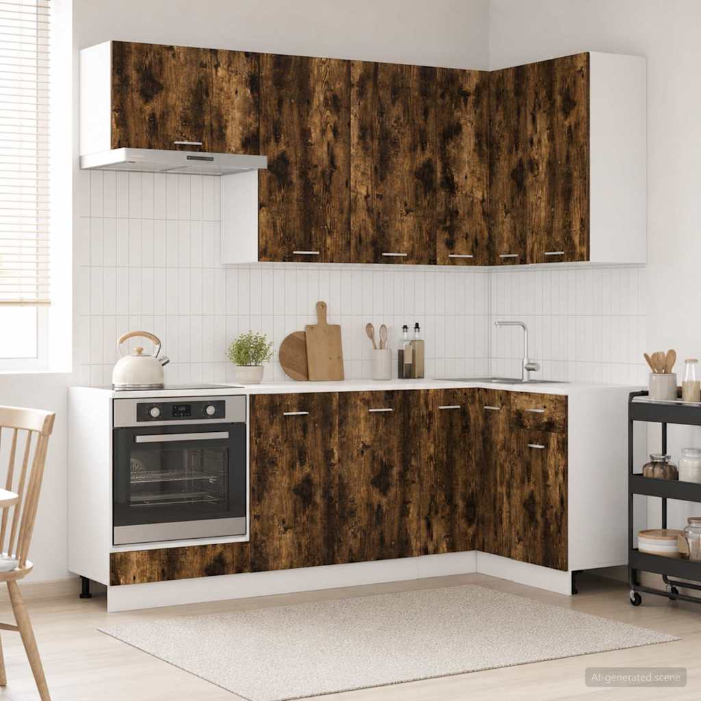 Kücheneinheit Lyon 8 Pcs Holzwerkstoff
