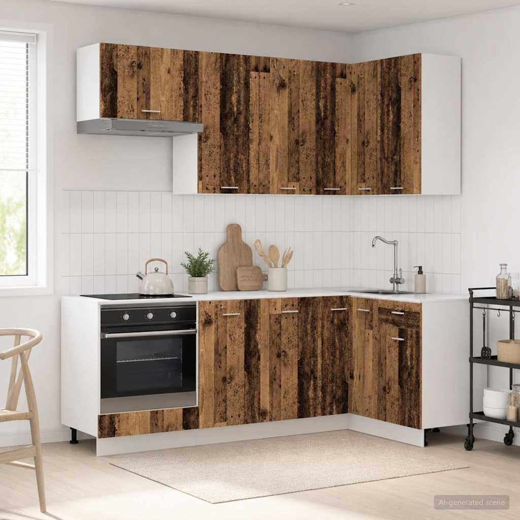 Kücheneinheit Lyon 8 Pcs Holzwerkstoff