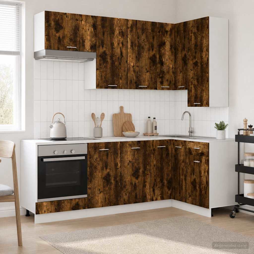 Kücheneinheit Lyon 8 Pcs Holzwerkstoff