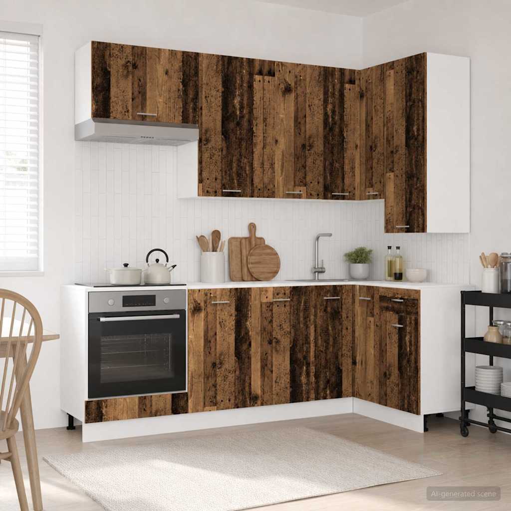 Kücheneinheit Lyon 8 Pcs Holzwerkstoff
