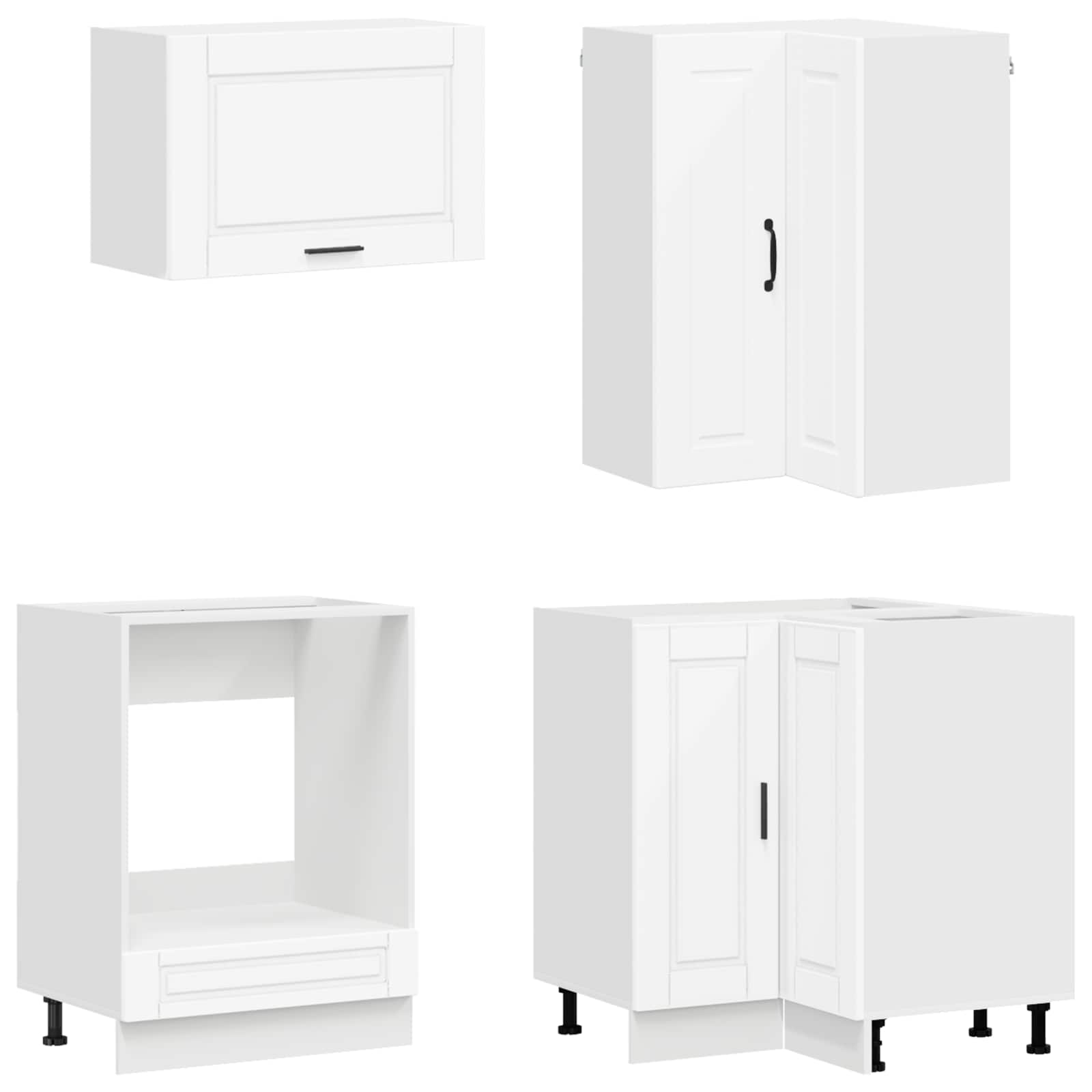 Kücheneinheit Porto 8 Pcs Weiß Holzwerkstoff