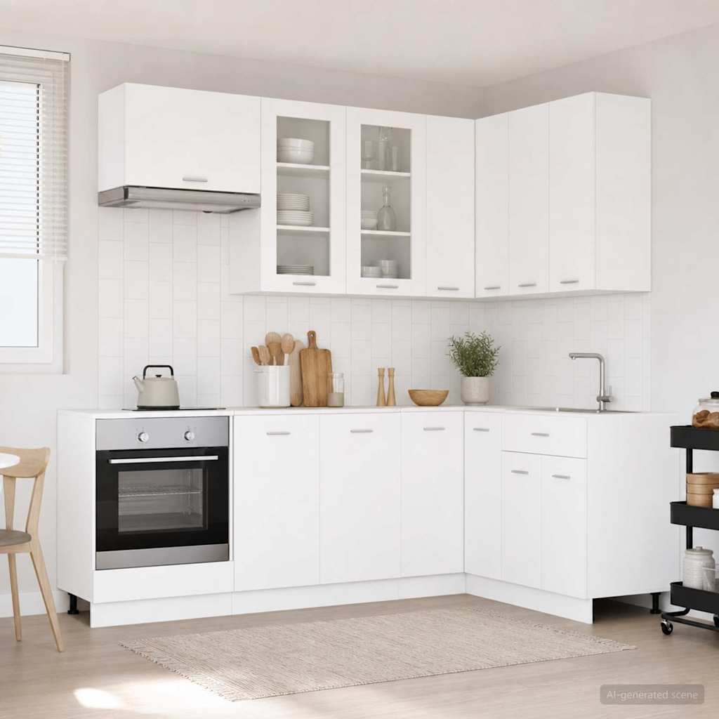 Kücheneinheit Lyon 8 Pcs Holzwerkstoff