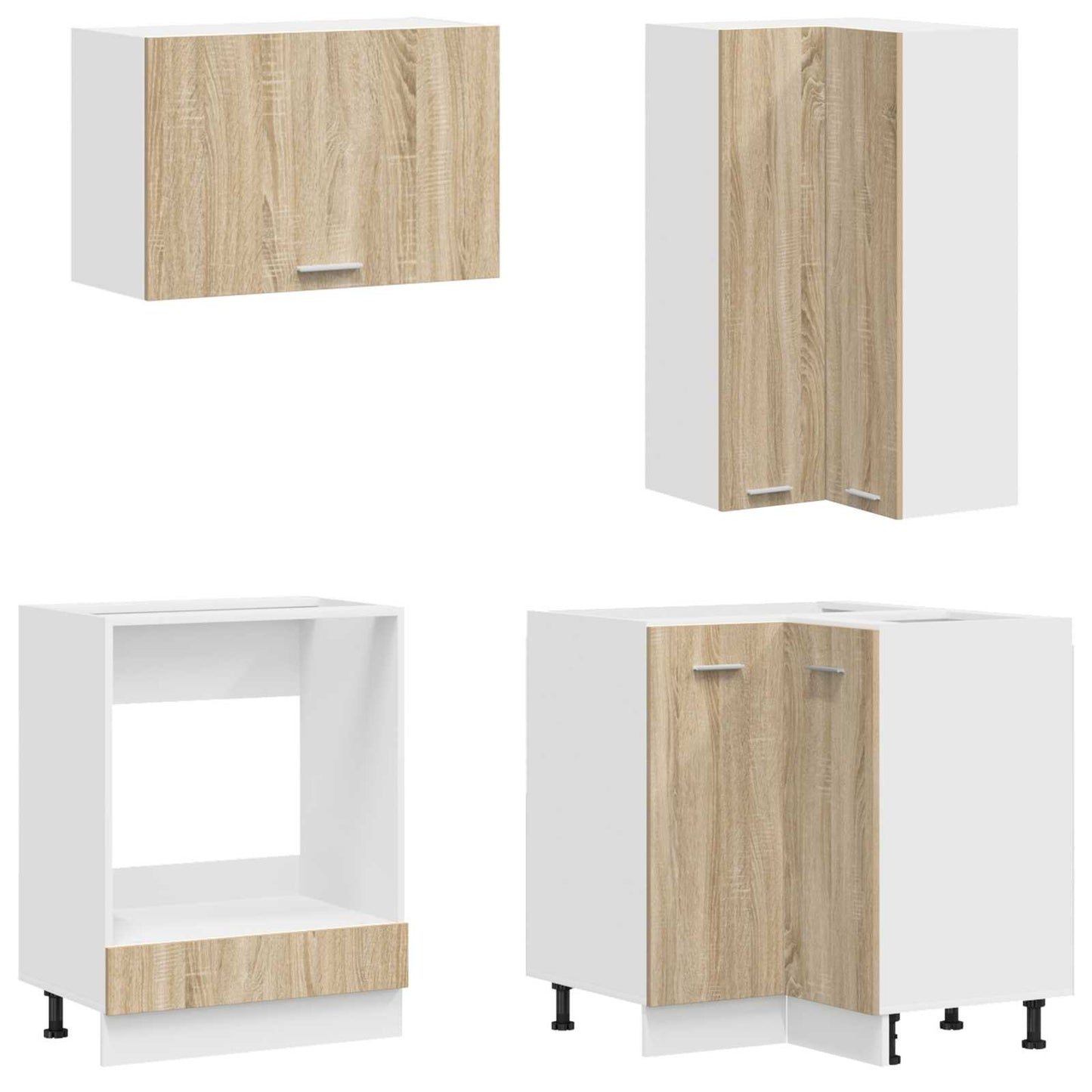 Kücheneinheit Lyon 8 Pcs Holzwerkstoff