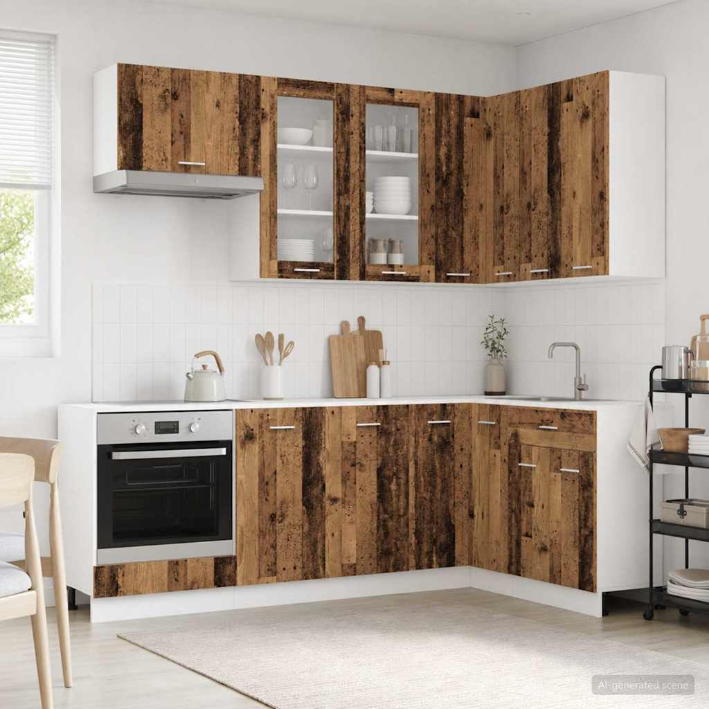 Kücheneinheit Lyon 8 Pcs Holzwerkstoff