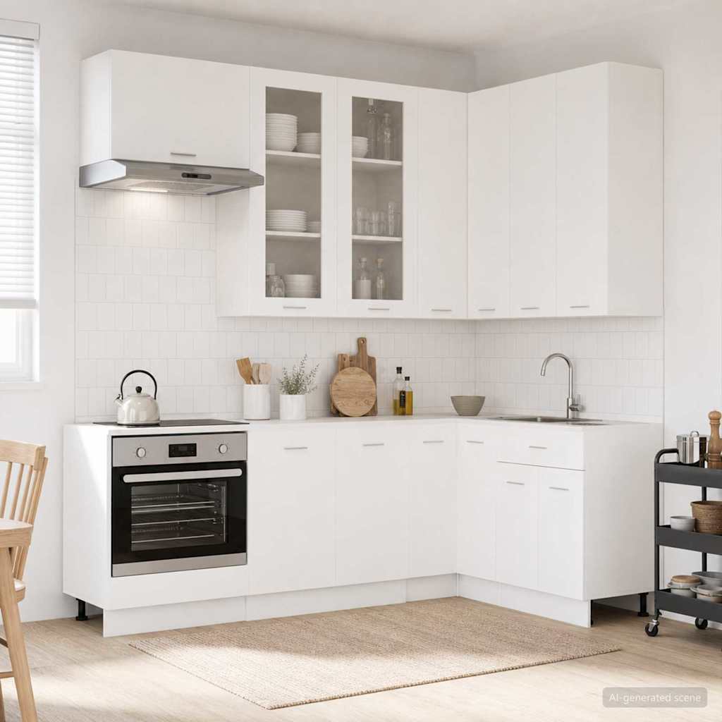 Kücheneinheit Lyon 8 Pcs Holzwerkstoff