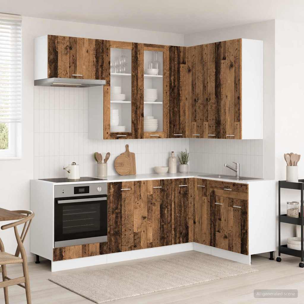 Kücheneinheit Lyon 8 Pcs Holzwerkstoff
