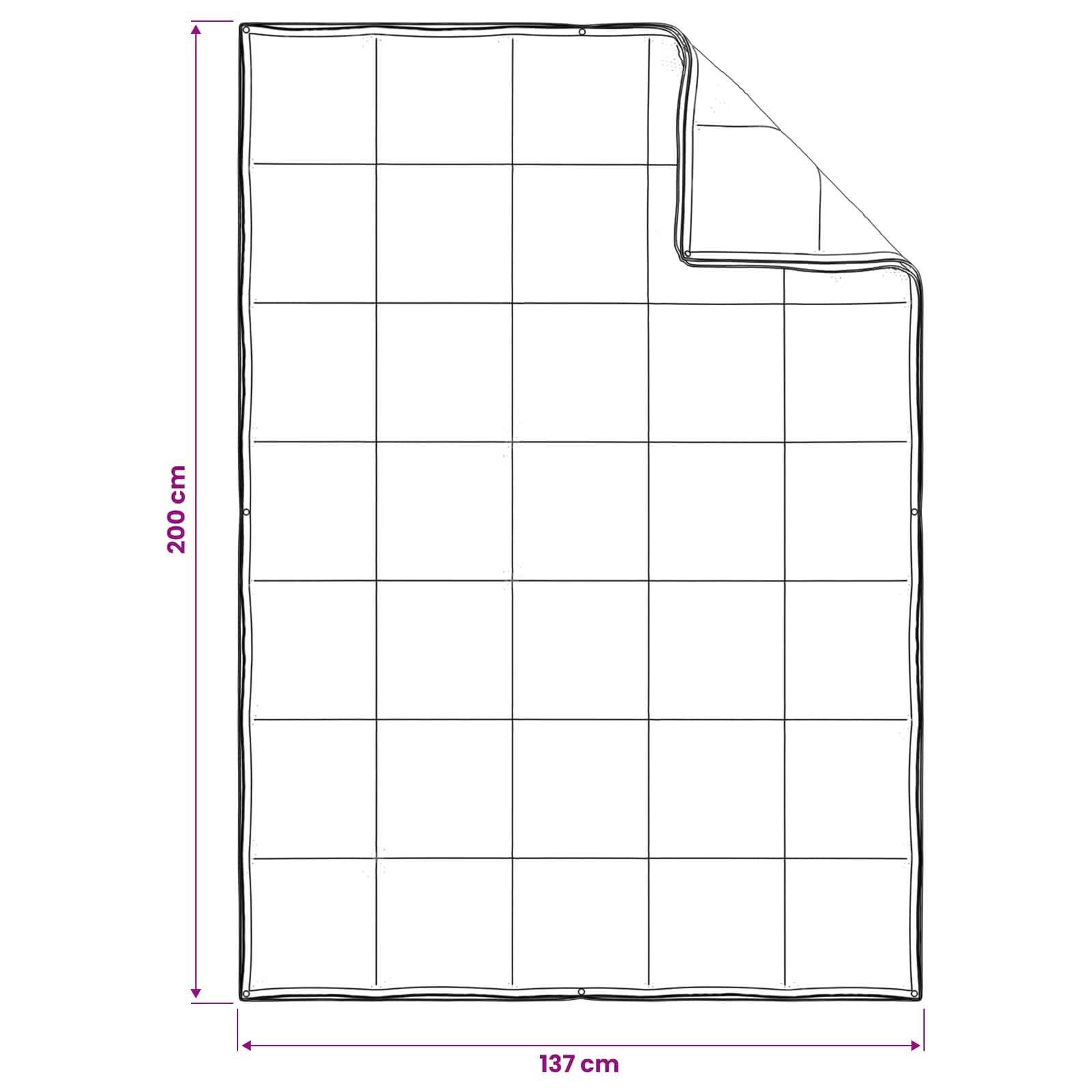 Bettwäsche-Set Beige 137 X 200 Cm Baumwolle, Kapok, Polyester