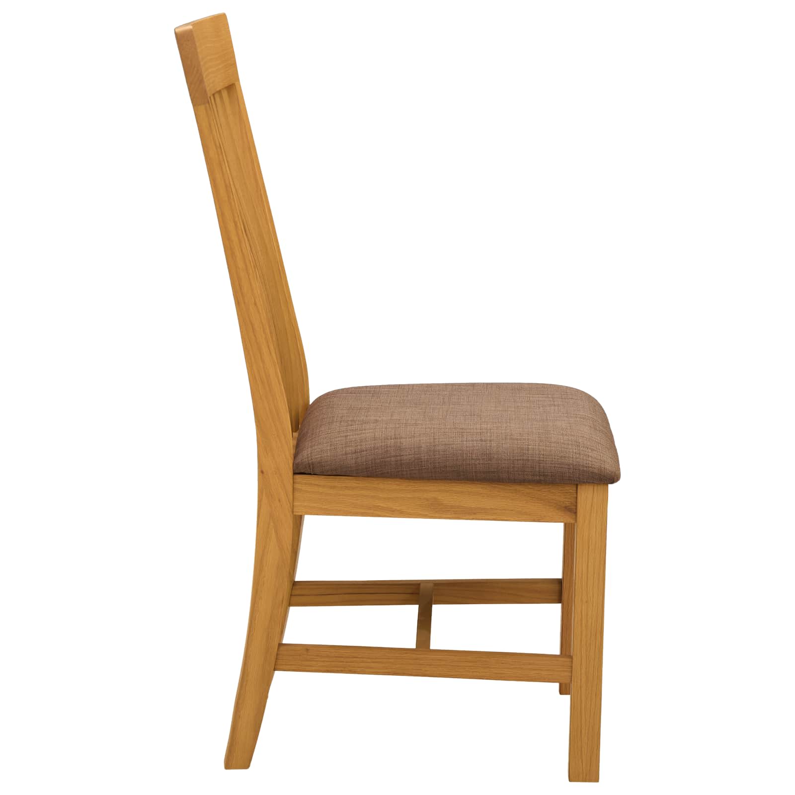 Esszimmerstuhl 2 Pcs Massivholz Eiche 45 X 59,5 X 100 Cm