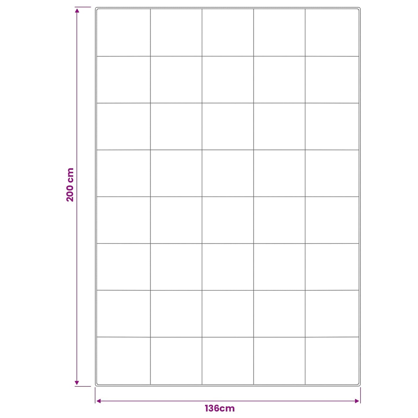 Bettdecke Trier 135X200Cm 4 Jahreszeiten 140+220Gsm Weiß