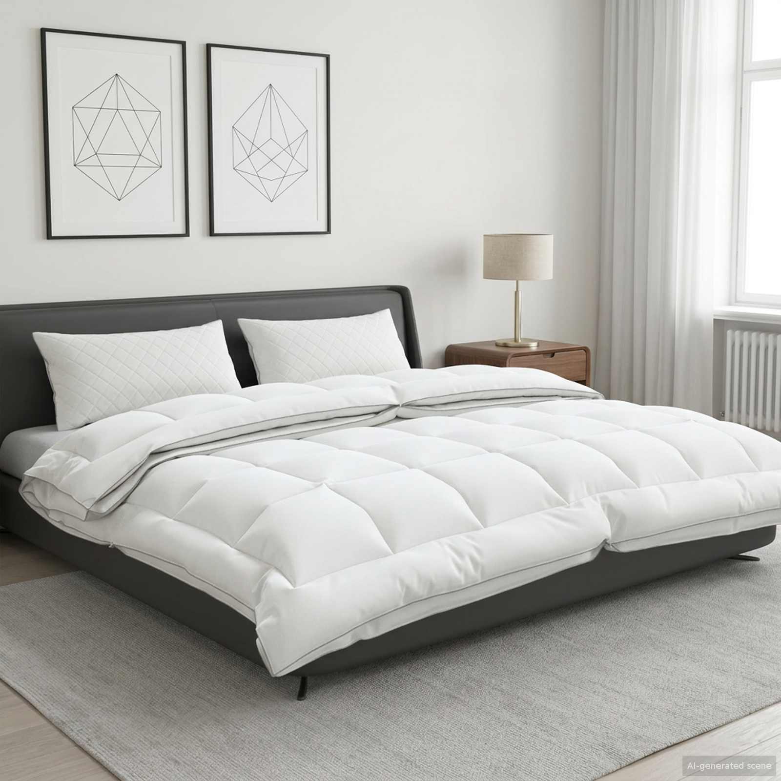 Bettdecke Trier 135X200Cm 4 Jahreszeiten 140+220Gsm Weiß