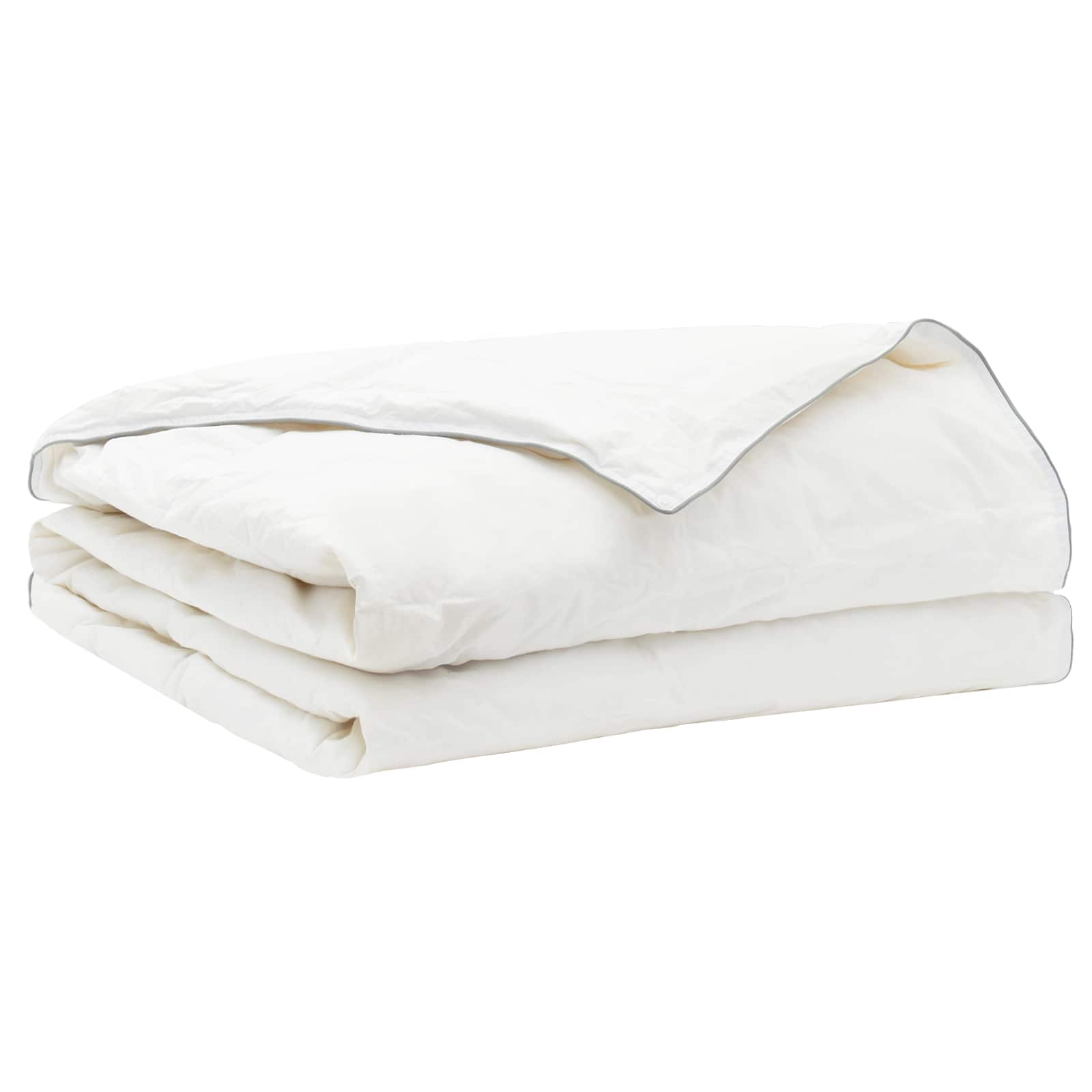 Bettdecken- Und Kissenset 2-Teilig Sommer 140 G/M² Wolle Wollweiß